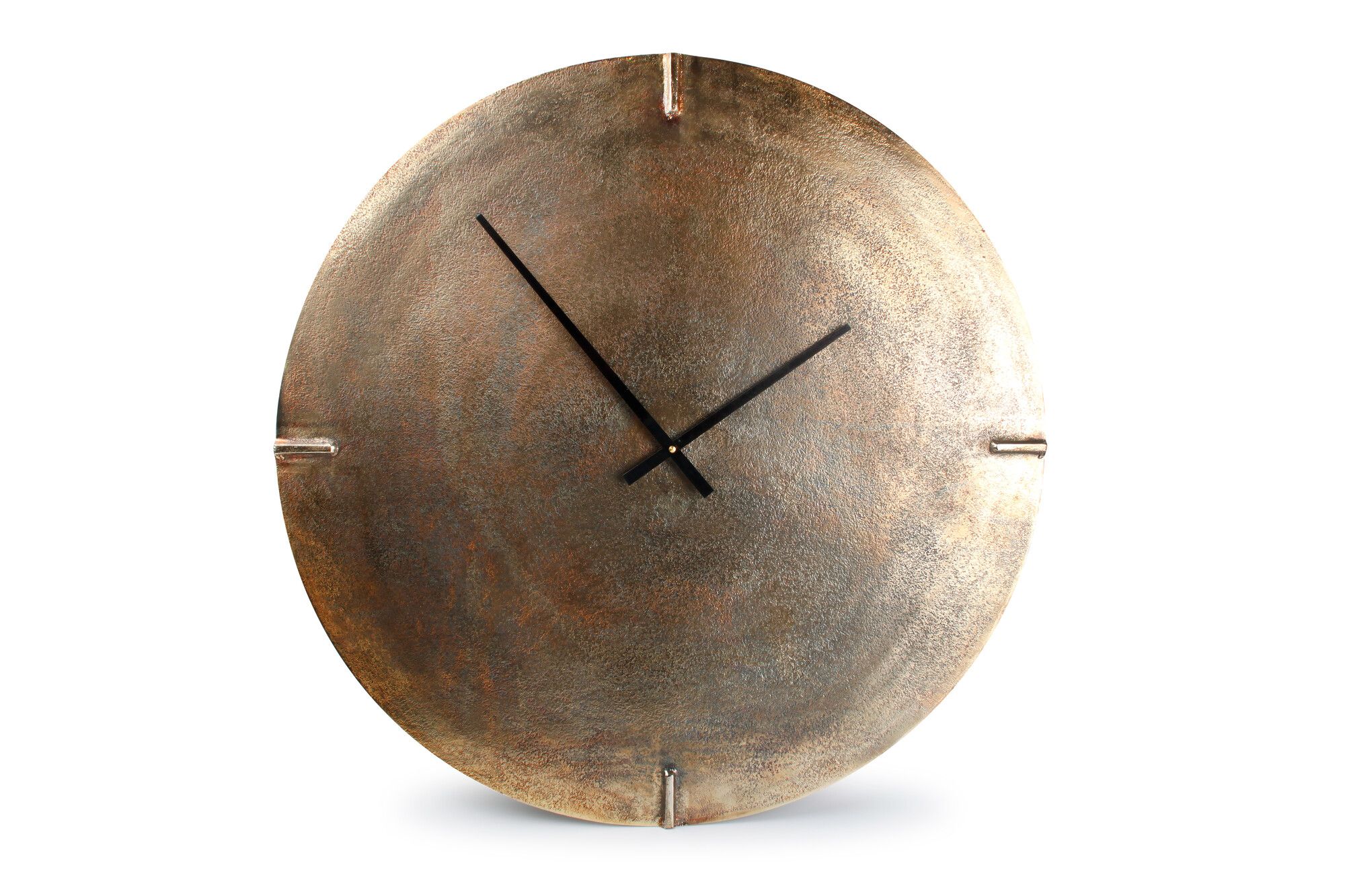 Wanduhr Metall 74cm, Farbe: Kupfer